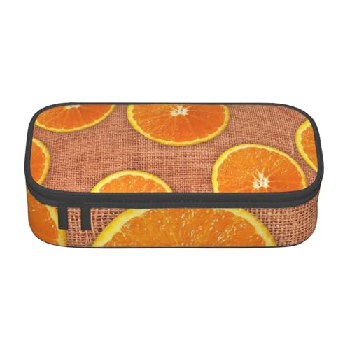 YHBLYKXP Zitronen und Orangen bedruckte große Kapazität Bürobox Schreibwaren Organizer Büro Kosmetiktasche von YHBLYKXP