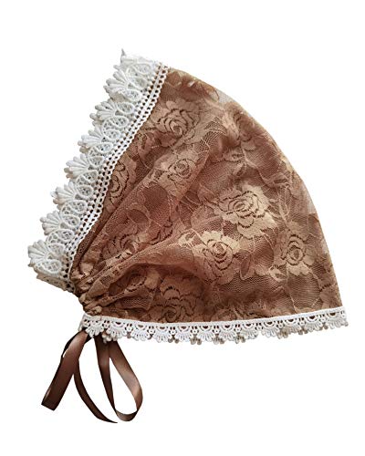 YHDDYG Kopfbedeckung aus Spitze für Kirche, Mantilla, katholischer Kapellenschleier, S98, Champagner, Einheitsgröße YHDDYG Kopfbedeckung aus Spitze für Kirche, Mantilla, katholischer Kapellenschleier, S98, Champagner, Einheitsgröße von YHDDYG