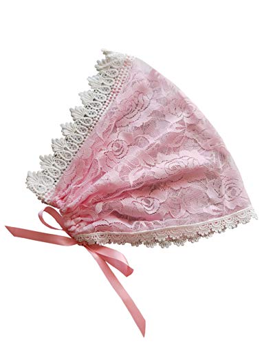 YHDDYG Kopfbedeckung aus Spitze für Kirche, Mantilla, katholischer Kapellenschleier, S98, Pink, Einheitsgröße YHDDYG Kopfbedeckung aus Spitze für Kirche, Mantilla, katholischer Kapellenschleier, S98, Pink, Einheitsgröße von YHDDYG