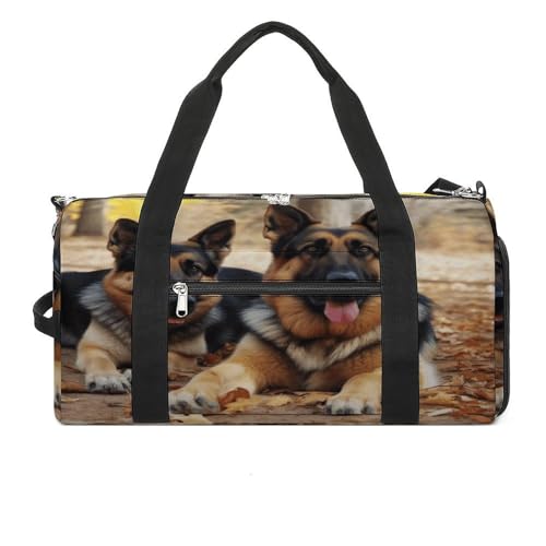 Turnbeutel Deutscher Schäferhund Turnbeutel für Damen Herren Rucksack Turnbeutel mit Schuhfach Wiederverwendbar Turnbeutel Mini Turnbeutel Deutscher Schäferhund 1, Einheitsgröße, Deutscher Schäferhund von YHEGBFD