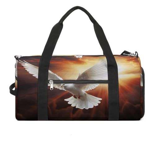 Turnbeutel Dove Sun Art Turnbeutel für Damen Herren Rucksack Turnbeutel mit Schuhfach Wiederverwendbar Turnbeutel Mini Turnbeutel Dove Sun Art One Size, Dove Sun Art, Einheitsgröße von YHEGBFD