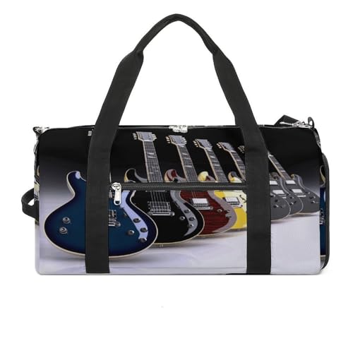 Turnbeutel E-Gitarre Turnbeutel für Damen Herren Rucksack Turnbeutel mit Schuhfach Wiederverwendbar Turnbeutel Mini Turnbeutel E-Gitarre Einheitsgröße, E-Gitarre, Einheitsgröße von YHEGBFD