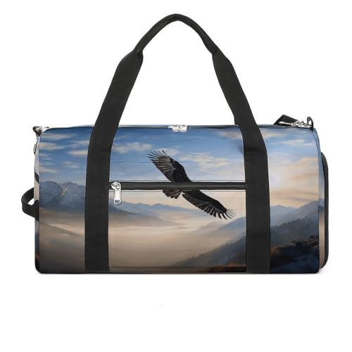 Turnbeutel Eagle Mountains Turnbeutel für Damen Herren Rucksack Turnbeutel mit Schuhfach Wiederverwendbar Turnbeutel Mini Turnbeutel Adlergebirge Einheitsgröße, Adlergebirge, Einheitsgröße von YHEGBFD