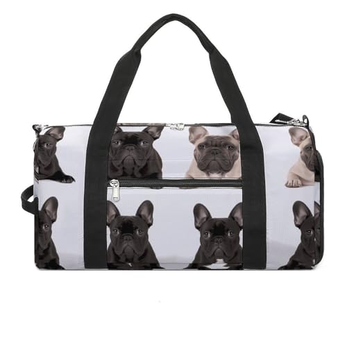 Turnbeutel Französische Bulldogge Turnbeutel für Damen Herren Rucksack Turnbeutel mit Schuhfach Wiederverwendbar Turnbeutel Mini Turnbeutel Französische Bulldogge Einheitsgröße, Französische von YHEGBFD
