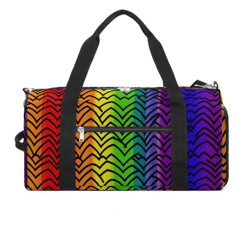 Turnbeutel Gay Pride Regenbogen Muster Turnbeutel für Damen Herren Rucksack Turnbeutel mit Schuhfach Wiederverwendbar Turnbeutel Mini Turnbeutel Gay Pride Regenbogen Muster One Size, Gay Pride von YHEGBFD