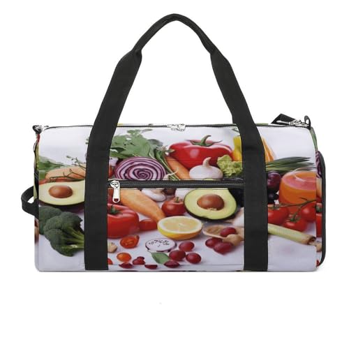Turnbeutel Gesunde Lebensmittel Turnbeutel für Damen Herren Rucksack Turnbeutel mit Schuhfach Wiederverwendbar Turnbeutel Mini Turnbeutel Gesundes Essen Einheitsgröße, Gesundes Essen, Einheitsgröße von YHEGBFD