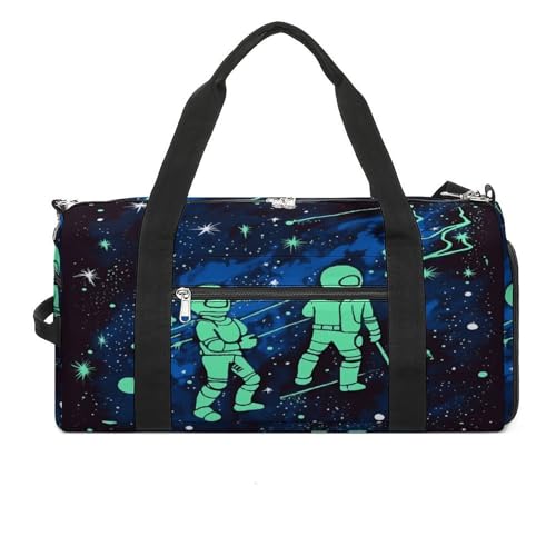 Turnbeutel Glow in The Dark Turnbeutel für Damen Herren Rucksack Turnbeutel mit Schuhfach Wiederverwendbar Gym Bag Mini Gym Bag Glow in The Dark One Size, Glow in the dark, Einheitsgröße von YHEGBFD