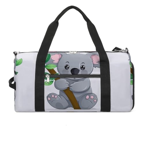 Turnbeutel Green Leaf Koala Turnbeutel für Damen Herren Rucksack Turnbeutel mit Schuhfach Wiederverwendbar Turnbeutel Mini Turnbeutel Green Leaf Koala One Size, Green Leaf Koala, Einheitsgröße von YHEGBFD