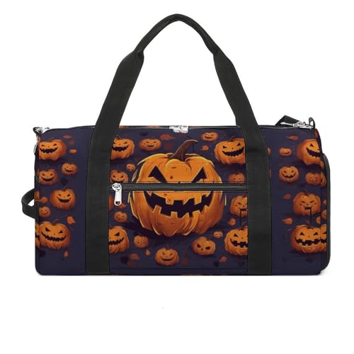 Turnbeutel Halloween Kürbis Turnbeutel für Damen Herren Rucksack Turnbeutel mit Schuhfach Wiederverwendbar Turnbeutel Mini Turnbeutel Halloween Kürbis Einheitsgröße, Halloween Kürbis, Einheitsgröße von YHEGBFD