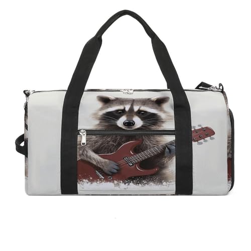Turnbeutel Lustiger Waschbär Turnbeutel für Damen Herren Rucksack Turnbeutel mit Schuhfach Wiederverwendbar Turnbeutel Mini Turnbeutel Lustiger Waschbär Einheitsgröße, Lustiger Waschbär, Einheitsgröße von YHEGBFD