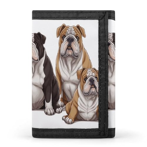 YHEGBFD Geldbörse, dreifach gefaltete Geldbörse mit Schlüsselring, dreifach gefaltete Geldbörse, schlank und schlank für Männer und Frauen, englische Bulldoggen, Einheitsgröße, modern, French YHEGBFD Geldbörse, dreifach gefaltete Geldbörse mit Schlüsselring, dreifach gefaltete Geldbörse, schlank und schlank für Männer und Frauen, englische Bulldoggen, Einheitsgröße, modern, French von YHEGBFD