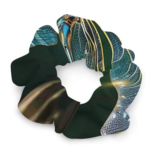 YHEGBFD Haargummis, Libellengrün, Haargummis, Haargummis, Haargummis für Damen und Mädchen, Haarschmuck von YHEGBFD