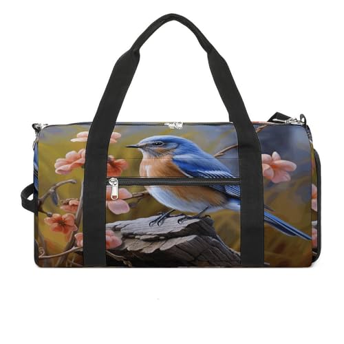 YHEGBFD Turnbeutel Eastern Bluebird Turnbeutel für Damen Herren Rucksack Turnbeutel mit Schuhfach Wiederverwendbar Turnbeutel Mini Turnbeutel Eastern Bluebird Einheitsgröße, Ostseebird, Einheitsgröße von YHEGBFD