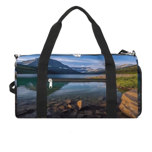 YHEGBFD Turnbeutel Gletscher Nationalpark Turnbeutel für Damen Herren Rucksack Turnbeutel mit Schuhfach Wiederverwendbar Turnbeutel Mini Turnbeutel Gletscher-Nationalpark Einheitsgröße, von YHEGBFD
