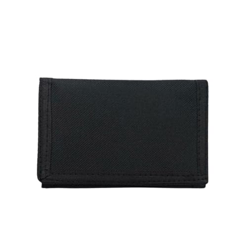 YHIJSR RFID Slim Geldbeutel Kinder Portmonee Junge Geldbörse Herren Dreifache Geldtasche Dreifach Faltbar Sport Draußen Schwarz von YHIJSR