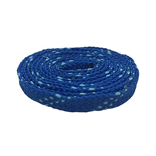 YHNNH, Elastische Schnürsenkel, Schnürsenkel for Stiefel, 1 Paar, 1 cm Breite, blaue flache Schnürsenkel for Kinder-Sneakers, Canvas-Schuhbänder for draußen(Blue,100cm) von YHNNH