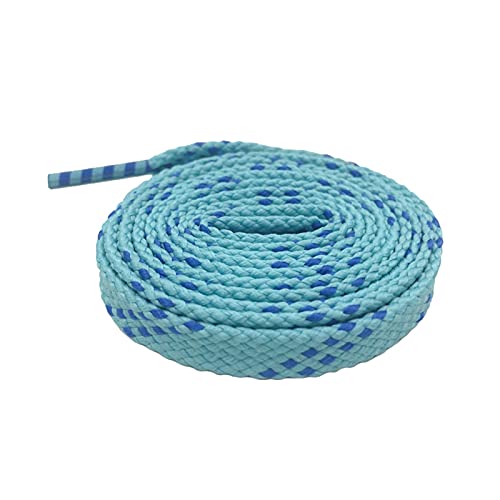 YHNNH, Elastische Schnürsenkel, Schnürsenkel for Stiefel, 1 Paar, 1 cm Breite, blaue flache Schnürsenkel for Kinder-Sneakers, Canvas-Schuhbänder for draußen(Green,120cm) von YHNNH