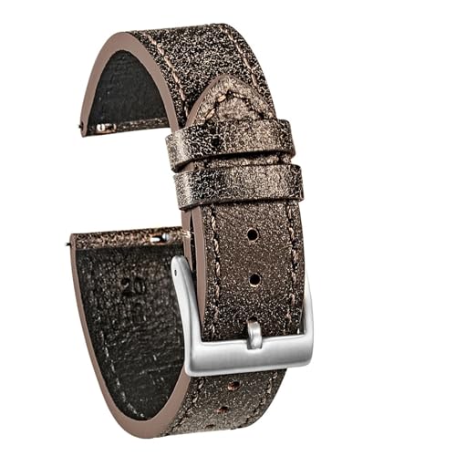 YHNNH, Schnellverschluss-Lederarmbänder for italienische Uhren(Saddle,20mm) von YHNNH