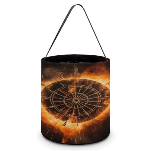 YHNNH Halloween-Süßigkeitenkorb, Tragetasche, Weißkopfseeadler, wiederverwendbar, Polyestergewebe, Halloween-Leckerlibeutel, Tragetasche für Partygeschenke, Dartscheibe, Einheitsgröße YHNNH Halloween-Süßigkeitenkorb, Tragetasche, Weißkopfseeadler, wiederverwendbar, Polyestergewebe, Halloween-Leckerlibeutel, Tragetasche für Partygeschenke, Dartscheibe, Einheitsgröße von YHNNH