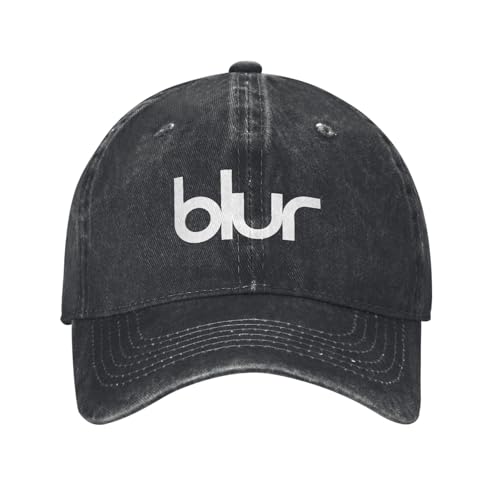Klassisch Blur Rock Band Baseballkappe Retro Distressed Denim Kopfbedeckung Unisex Outdoor Workouts Verstellbare Hüte Kappe Unverzichtbar für den Sommer von YHRYHYM