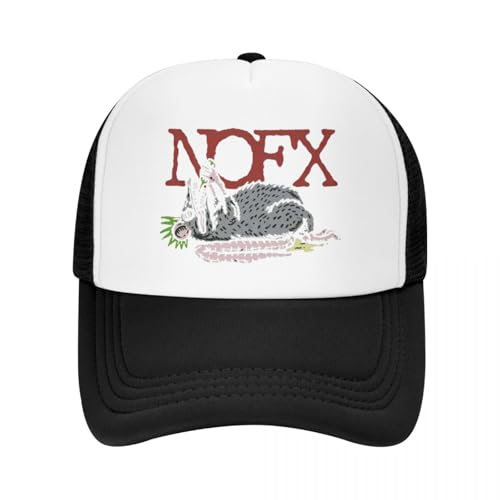 Klassisch NOFX Band Tour Cap Casual Mesh Baseballmützen Verstellbarer Hut Hip Hop Sommer Unisex Baseballmützen Polychromatisch Unverzichtbar für den Sommer von YHRYHYM