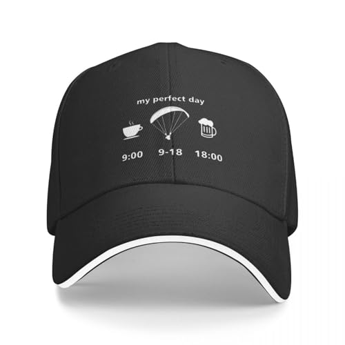 Klassische Baseball Caps My Perfect Paragliding Tag Sport Visier Hüte Hip Hop Dad Caps Mode Retro Essential für den Sommer von YHRYHYM