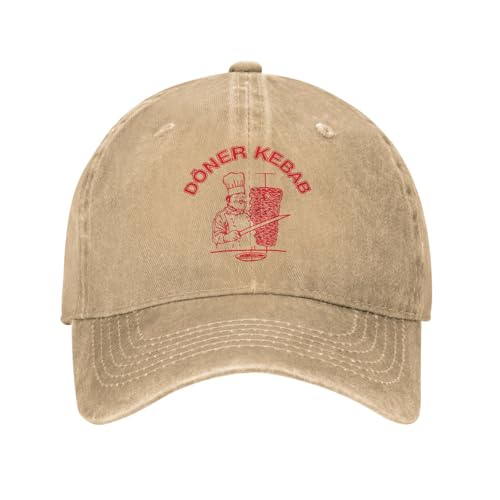 YHRYHYM Klassische Baseballkappe Döner Kebab Unisex Baseballkappe Fast Food lecker Distressed Baumwollhüte Kappe Retro Outdoor-Aktivitäten Geschenk Snapback Cap Essential für den Sommer YHRYHYM Klassische Baseballkappe Döner Kebab Unisex Baseballkappe Fast Food lecker Distressed Baumwollhüte Kappe Retro Outdoor-Aktivitäten Geschenk Snapback Cap Essential für den Sommer von YHRYHYM