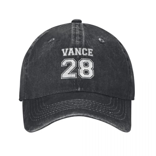 YHRYHYM Klassische Baseballkappe JD Vance 2028 für Präsident Nummer 28 Vintage Snapback Cap Luxus Mützen Herren Damenmode Retro Essential für den Sommer von YHRYHYM