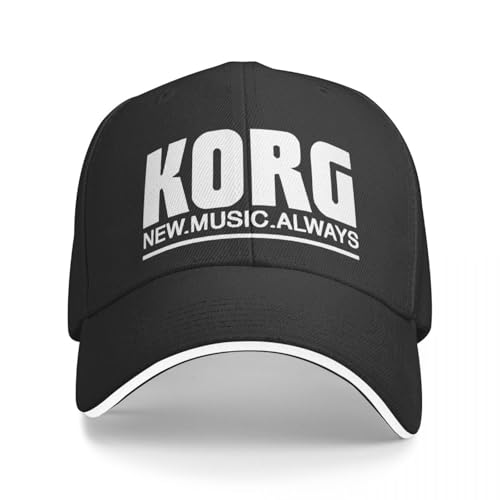 YHRYHYM Klassische Baseballkappen Korg Synthesizer Amerikanisch Lustig Logo Mann Hut Männer Mützen Benutzerdefiniertes Logo Frauen Mann Hut Baseball Cap Mode Retro Essential für den Sommer von YHRYHYM