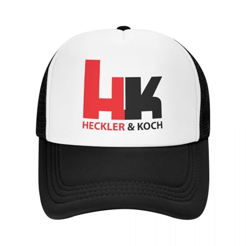 YHRYHYM Klassische Baseballmützen Custom Heckler Und Koch Männer Frauen Atmungsaktive Trucker Hut Sport Snapback Caps Mode Retro Essential für den Sommer von YHRYHYM