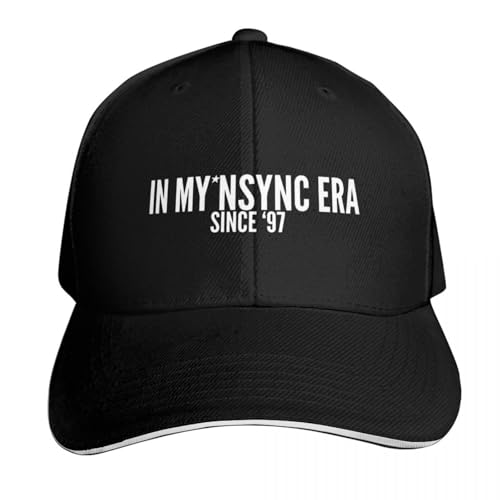YHRYHYM Klassische Baseballmützen NSYNC Era In My - Vintage '97 Snap Back Hut Snapback Cap Hut Hüte Mädchen Herrenmode Retro Essential für den Sommer von YHRYHYM