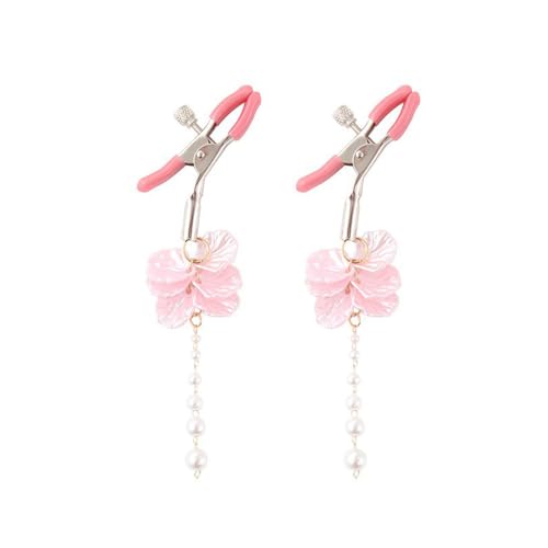 Körperklemmen mit Blütenblatt-Anhänger für Frauen, hängende Körper-Clips, verstellbare Körperklemmen, kein Piercing, Körperschmuck, Legierung, Kein Edelstein von YHWQYR