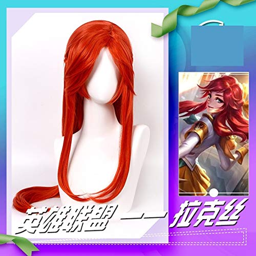 2019 Battle Academia Skins Lux Prestige Edition Cosplay Perücken Luxanna Crownguard die Dame der Leuchtkraft Heorine Haarperücke 100cm von YHWW