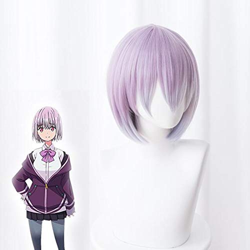 Akane Shinjou Cosplay Perücke Lolita Kurze Perücke Halloween Anime SSSS.GRIDMAN Rollenspiel Haar + Perücke Cap von YHWW
