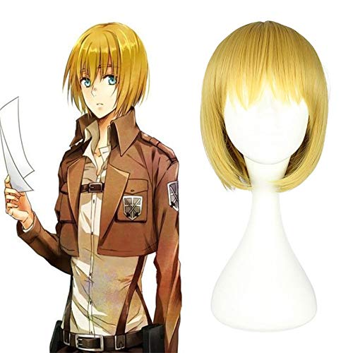 Anime Angriff Auf Titan Cosplay Perücke Armin Arlert Cosplay Perücken Hitzebeständige Synthetische Halloween Karneval Party Shingeki No Kyojin von YHWW
