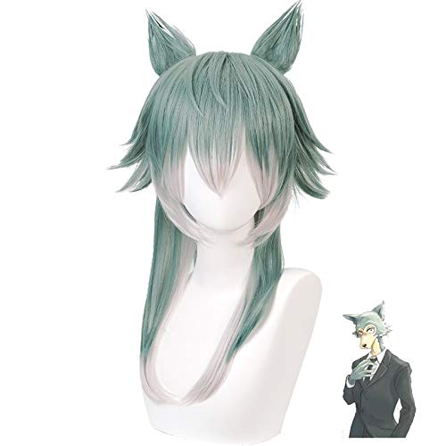 Anime BEASTARS Legoshi Perücke mit Ohren Cosplay Kostüm Männer Frauen Hitzebeständige synthetische Haare Wolf Perücken + Perücke Cap Anime BEASTARS Legoshi Perücke mit Ohren Cosplay Kostüm Männer Frauen Hitzebeständige synthetische Haare Wolf Perücken + Perücke Cap von YHWW