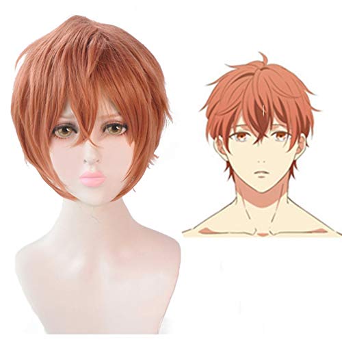 Anime Comic GEGEBEN Cosplay Perücken Sato Mafuyu Cosplay Perücke Hitzebeständige synthetische Perücke Kurze Männer Glatte Haare Spiel Cosplay von YHWW