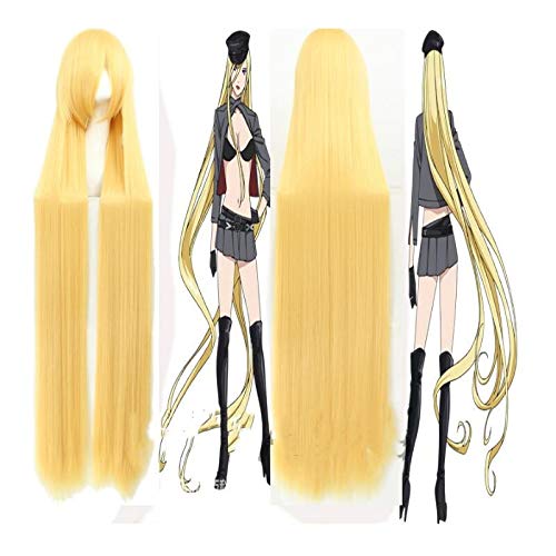 Anime Perücken Noragami Bishamon Cosplay Perücke 150Cm Langes Goldenes Kunsthaar Halloween Party Kostüm Perücken + Perücke Cap von YHWW