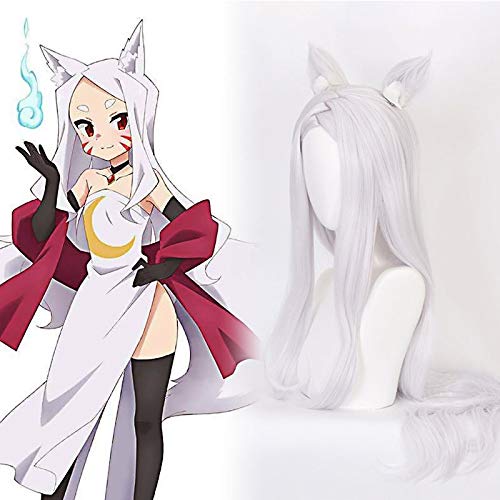 Anime Sewayaki Kitsune Keine Senko-San Cosplay Perücken Shiro Cosplay Perücke Synthetische Perücke Haare Halloween Meddlesome Kitsune Senko-San von YHWW