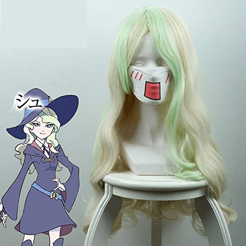 Anime kleine Hexe Academia Cosplay Daiana Cavendish lange lockige gewellte Perücke Frauen Cosplay Kostüm hitzebeständiges synthetisches Haar Anime kleine Hexe Academia Cosplay Daiana Cavendish lange lockige gewellte Perücke Frauen Cosplay Kostüm hitzebeständiges synthetisches Haar von YHWW