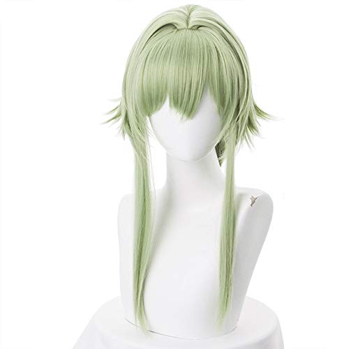 Cosplay Anime Goblin Slayer Hochelfenbogenschütze Yousei Yunde Lange Perücke Cosplay Kostüm Frauen Hitzebeständige synthetische Haarperücken Einheitsgrün von YHWW