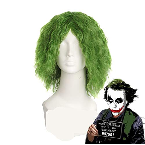Film Batman Der Dunkle Ritter Der Joker Grüne Perücke Heath Ledger Cosplay Center Abschied Grüne Perücke Kostüme von YHWW