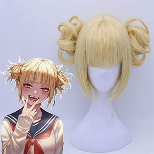 Meine Held Academia Cosplay Perücke Himiko Toga Cosplay Perücke Hitzebeständige synthetische Anime Boku Kein Held Academia Cosplay Perücke Halloween von YHWW