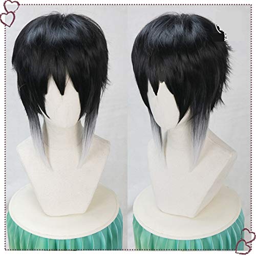 Neue Bungo Streunende Hunde Cosplay Ryunosuke Akutagawa Perücke Schwarz Weiß Hitzebeständig Syntehtic Haar Cosplay Perücke + Perückenhut Neue Bungo Streunende Hunde Cosplay Ryunosuke Akutagawa Perücke Schwarz Weiß Hitzebeständig Syntehtic Haar Cosplay Perücke + Perückenhut von YHWW