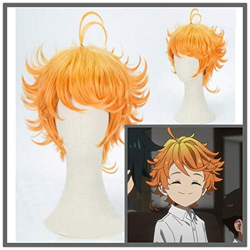 Neue Emma Cosplay Perücke Anime Yakusoku kein Nimmerland Emma Orange Cosplay Perücke Die versprochene Nimmerland Emma Cosplay Perücke + Perückenkappe Neue Emma Cosplay Perücke Anime Yakusoku kein Nimmerland Emma Orange Cosplay Perücke Die versprochene Nimmerland Emma Cosplay Perücke + Perückenkappe von YHWW