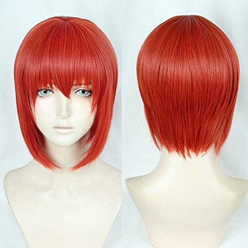 Neue Mahoutsukai no Yome Chise Hatori Cosplay Perücken Magus 'Braut Short Orange Red Synthetisches Haar Perucas Cosplay Perücke + Track + Cap Neue Mahoutsukai no Yome Chise Hatori Cosplay Perücken Magus 'Braut Short Orange Red Synthetisches Haar Perucas Cosplay Perücke + Track + Cap von YHWW