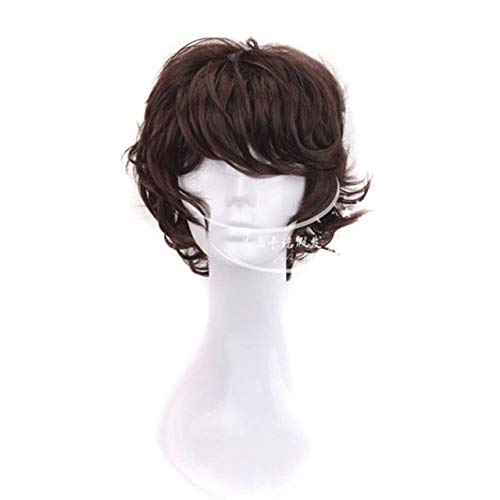 Neue Mode Anime Bungo Streunende Hunde Dazai Osamu Perücke Hitzebeständig Kurzes es Lockiges Haar Cosplay Kostüm Perücken + Perückenkappe Einheitsgröße Neue Mode Anime Bungo Streunende Hunde Dazai Osamu Perücke Hitzebeständig Kurzes es Lockiges Haar Cosplay Kostüm Perücken + Perückenkappe Einheitsgröße von YHWW