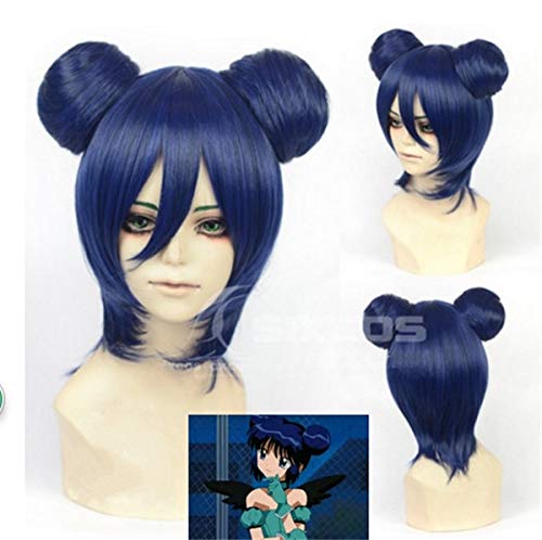 Neue Tokyo Mew Mew Manga Minto Aizawa Cosplay Perücke Hairwear Blue Short Perücke Hitzebeständig + Cap + Track Neue Tokyo Mew Mew Manga Minto Aizawa Cosplay Perücke Hairwear Blue Short Perücke Hitzebeständig + Cap + Track von YHWW