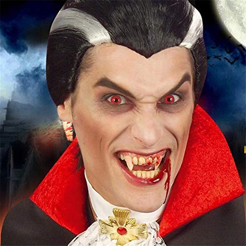 Neue moderne Vampir Cosplay Dracula Perücke Schwarz Weiß Farbmischung Synthetische Kurzperücke Halloween Party Cosplay Männer Vampir Perücke Neue moderne Vampir Cosplay Dracula Perücke Schwarz Weiß Farbmischung Synthetische Kurzperücke Halloween Party Cosplay Männer Vampir Perücke von YHWW