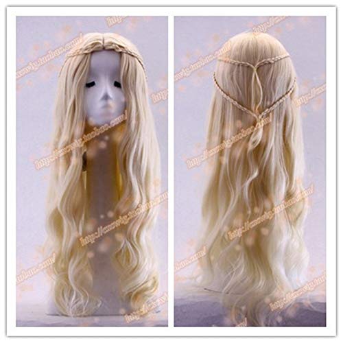 Neues Spiel der Throne Daenerys Targaryen Cosplay Perücke Synthetisches Haar 75 cm lang Welliger Drache der Mutter Perücke Halloween Party Verwenden Neues Spiel der Throne Daenerys Targaryen Cosplay Perücke Synthetisches Haar 75 cm lang Welliger Drache der Mutter Perücke Halloween Party Verwenden von YHWW